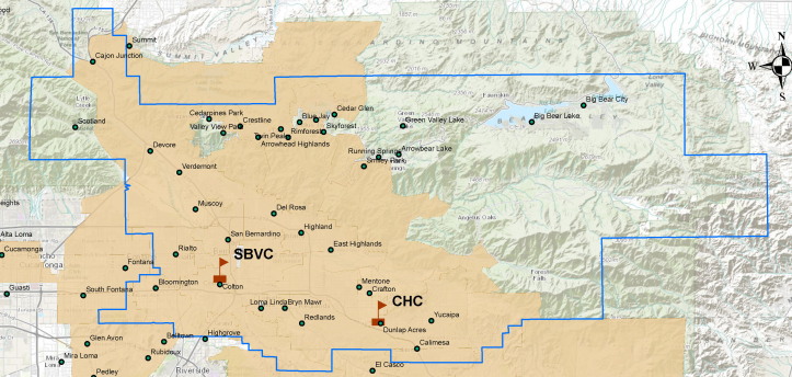 SBCCD Service Areas