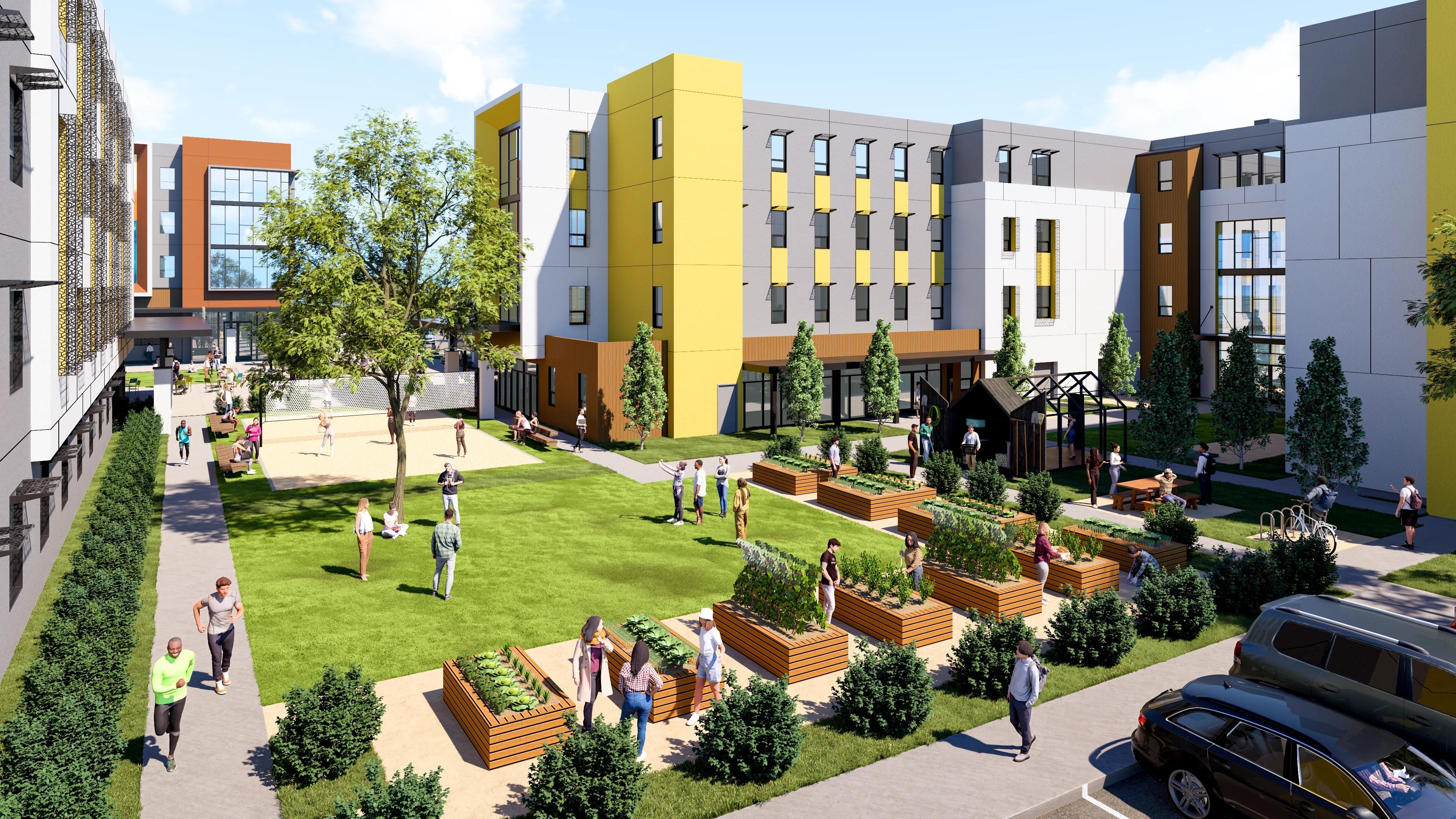 Shared Courtyards & Green Spaces